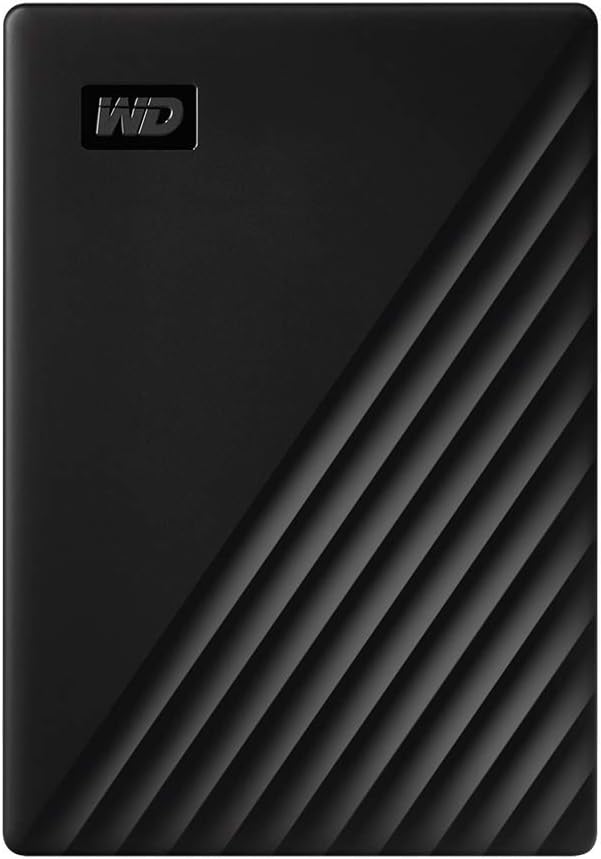 WD 1TB My Passport, Portable External Hard Drive, Black, backup software with defense against ransomware, and password protection, USB 3.1/USB 3.0 compatible - WDBYVG0010BBK-WESN