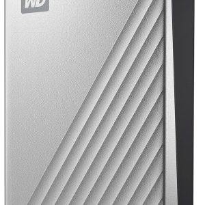 WD 4TB My Passport Ultra, Silver, Portable External Hard Drive, backup software with defense against ransomware, and password protection, USB-C and USB 3.1 - WDBFTM0040BSL-WESN